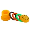 5ML silikonbehållare hamburgerburk Non-stick burkar olja Box Vaporizer för koncentrat vaxolja Behållare