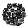 50 Pcs Mixed Motorcycle Stickers Black White For Car Skateboard Laptop Pad Bicycle PS4 Phone Luggage Decal Pvc guitar fridge bumpe1327521
