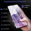 3D gebogen UV Volledig lijmscherm Beschermer Vriendelijk gehard glas voor Samsung Galaxy S23 S22 Ultra S21 plus S20 Note 20 10 9 8 S8 S9 S10 met Ratail -pakket