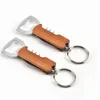 Openers Wooden Handle Bottle Opener Keychain Knife Pulltap Double Hinged Corkscrew Stainless Steel Key Ring Openers Bar LX2357