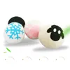 Wool Felt Dryer Ball Embroidered Sheep Snowflake Round Wool Felt Dry Cleaning Ball Laundry Softener Balls 7CM