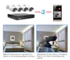 Hiseeu 4CH 4MP POE Kit de système de caméra de sécurité H.265 caméra IP extérieure étanche maison CCTV Surveillance vidéo NVR ensemble