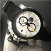 Chronofighter Oversize Watches The British Master Men tittar på 47mm Chronograph Quartz Movement Wristwatch för Big Wrist Gift2663
