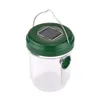 pestcontrol 5.3in Hornets Wasp Trap Catcher Bee Trap Life Outdoor Solar Powered Fly Flies Trap with Ultraviolet LED UV Light Waterproof