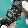 Nowy Mark XVIII Petit Prince Miyota 821a Automatyczne męże zegarek IW326901 PVD STEL BLACK Dial White Liczb