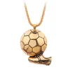 Charm Football Soccer Boots Shoes Basketball Pendant Necklace Men Boy Children Gift Neckor Sporty Style Association Jewelry