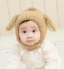 Bébé chiot chien oreille chapeau hiver épais doux dessin animé animal beanie chapeaux mignon enfants lapin lapin oreille chaude casquettes garçons filles bonnets cap