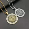 Retro silver gold black stainless steel men's evil eye masonic free mason compass and square AG emblem necklace pendants jewelry