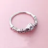Clear CZ Diamond Fairytale Tiara Ring Original Box for Pandora 925 Sterling Silver Crown Women Wedding Ring Set308j