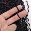 Micro Ring Bead Loop Human Hair Extensions Cuticle Aligned 1g / Strand 100g / Lot Djupa våg Kinky Curly Bundles