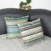 18inch Fashion Home Sofa Throw Pillowcase Linen Pillow Cover Geometric Stripe Printed Chair Sofa Cushion Cover Pillow Case VT0876-1