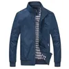 Veste de couleur unie de haute qualité pour hommes, vêtements d'extérieur surdimensionnés à la mode, manteau bleu noir, Design Simple, vêtements d'automne pour hommes