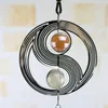 Round Dazzle Wind Chime Metal tourne les cloches éoliennes suspendues ornements diamant à vent portable avec différents styles 10 5xz J17628526