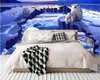 ホーム装飾3D壁紙美しい北極風景ホーパーベアリビングルームベッドルーム装飾壁紙