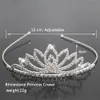 Corona de princesa nupcial a la moda, Tiaras de boda, joyería para el cabello, diadema con diamantes de imitación, Tiara para niñas y niños, accesorios para el cabello