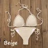 10 kleuren strand vrouwen zomer haak bikini sets sexy badmode push-up bikini badpak badpak