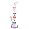 Hookahs Double Matrix Perc Bubbler Recycler Dab Rata