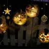 Décoration de fête Boule de Noël transparente LED Lumières Arbre Ornement Boule en plastique Cadeaux de Noël 8cm1