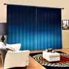3d занавес спальня от темного до светло-синего дерева зерна HD цифровой печати 3d красивые плотные шторы