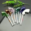 Smoking Pipes Aeecssories Glass Hookahs Bongs The latest color curved dolphin printed glass pipe