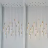 Lampadiers Luce Light Crystal Crystal Crystal Crystals Crystals Gold Lullaier Lumo per la decorazione del ristorante soggiorno