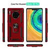 Étui de béquille en métal de lame militaire pour Huawei Mate 30 Pro Mate 30 P30 Pro P20 Lite Mate20 Lite housse de protection testée contre les chutes