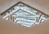حديثة مستطيل الكريستال أضواء السقف غرفة المعيشة الفاخرة الثريا السقف تركيبات الشمعدانات مصباح غرفة نوم الإضاءة AC 110V-240V LLFA