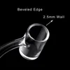 America Grade Weld Beveled Edge Quartz Banger With 10mm 14mm 18mm Male Female Quartz Banger Nails for dab rig glass water bongs pipes