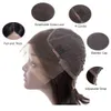 Korta bob peruker för svarta kvinnor rakt mänskligt hår med preplucked hårlinje brizillian 13x4 spets fronthår på försäljning