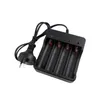 4 Slot 18650 26650 Battery Charger With Cable UK Plug US AU EU For Rechargeable Lithium Battery 16340 14500 20700 13450 Batteries