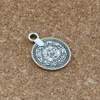 Antique Silver Boho монет сплава шарма Подвески 100шт / серия ювелирных изделий способа DIY Fit Браслеты ожерелье 17.5x 23mm A-520