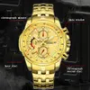 Temeite Fultional Men Watches Top Brand Luxury Golden Quartz Watch Waterproof Male Wristwatch Relogio Dourado Masculino2854859