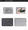 MacBook Air Retina Pro 16 12 13 15 11 슬리브 Xiaomi HP 나일론 노트북 가방 파우치 케이스