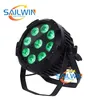 Sahne Led Işıklar Par IP65 Açık Su geçirmez Pil Enerjili 9pcs 18W 6in1 LED UPLIGHT Sahne Par ışıkları