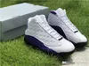 2019 Best Air Authentic 13 Lakers Rivals Retro White Court Purple University Gold Black 13S Men Basketball Shoes 414571-105 Sports Sneakers