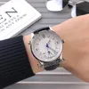 Ny masterkontroll 1428530 Stålfodral Silver Dial Automatisk herrklocka Blue Leather Date Sapphire Watches 4 Färger billiga TimeZonew2660014