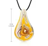 Hängsmycke Lampwork Glasskruv inuti Murano Glass Pendants med halsband Billiga Mode Smycken Charm Presenter