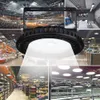 Alta baía LED Lâmpada 4x 150W UFO Light Factory Warehouse Ginásio Iluminação Luminárias Daylight