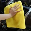 Уход за автомобилем Уборка машины Полотенце Полотенце HEMMING MICROFIBER CORAL VELVET 30 * 30см Ткань Двусторонняя высокая плотность 1 шт. Новый впитывающий