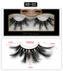 Nyaste mink ögonfransar Makeup 6d Mink Lashes Mjuk naturlig tjock kors handgjord med pack 25mm Premium hög kvalitet