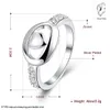 Epacket DHL Plated sterling silver Heart-shaped Yongai ladies ring DHSR714 US size 7 ;women's 925 silver plate Three Stone Rings jewelry