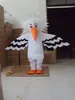 2018 Högkvalitativ varmtecknad tecken Lycklig familj Eagle Mascot Bird Costume Fancy Party Dress Halloween Carnival Kostymer Vuxenstorlek