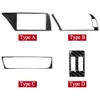 Audi A4 A4 A4 A5 B8 Q5 Otomobil İç Navigasyon Klima CD kontrol paneli LHD RHD Sticker Accessories2391 için gerçek karbon fiber