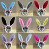 Children Long Rabbit Ear Plush Hair Hoop Candy Colors Sequins Kid Sticks Boy Girls Easter Gifts Cosplay Headwear Props8050442