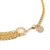 Waist Chain Coin Pendant Belt Retro Gold Belts for Women Waistbands Allmatch Multilayer Long Tassel Party Jewelry Dress1096667