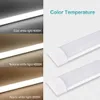 LED tri-proof Light Batten T8 Tube 2FT 3FT 4FT Antidéflagrant Deux Tubes LED Remplacent La Lampe De Grille De Plafond De Luminaire Fluorescent