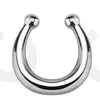 Hot Nose Ring Crystal Nose Hoop Nose Rings Body Piercing Jewelry Fake Septum Clicker Non Piercing Hanger Clip On Women Body Jewelry WCW713