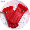 Mode-1 paire de gants d'hiver chauds pour femmes en peau de mouton un doigt épaississant respirant en peau de mouton gants cousus à la main 6 couleurs