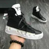 Hot Sale- Noci0003 Röd vit Svart Högt Män Sneakers Vattentät Äkta Läder Y3 Casual Skor Stövlar