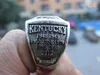 2012 University of Kentucky Wildcats National ring With Wooden Display Box Souvenir Fan Men Gift Whole Drop Shipp3799677